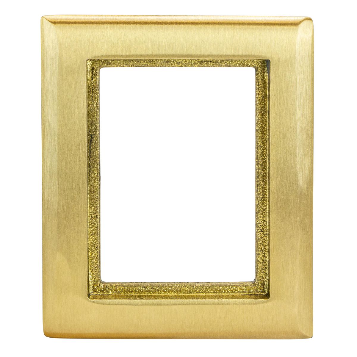 Product image for Flange carpet round floor box 1G brass 6x4.85in