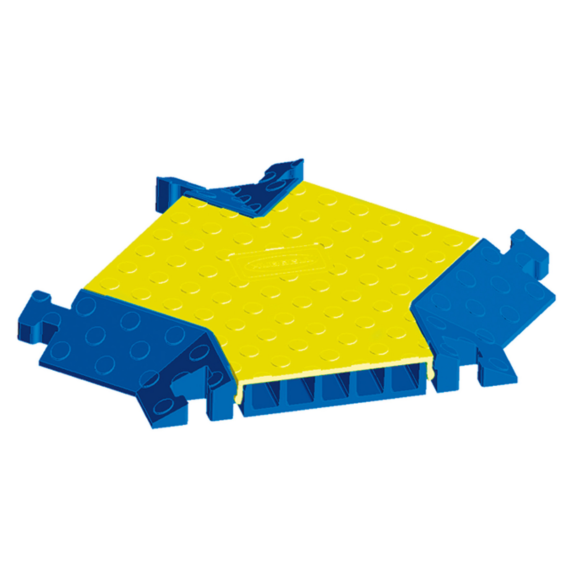 Product image for System hose & cable 5-channel Y-fitting blue & yellow
