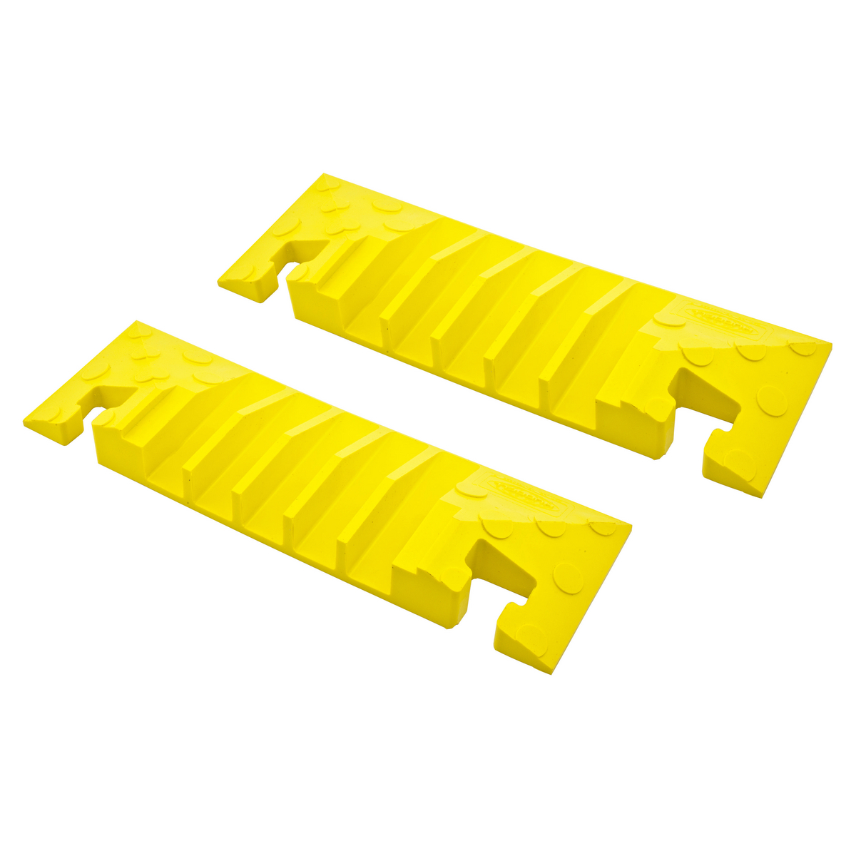 Product image for System hose & cable protection 5-channel female end cap yellow