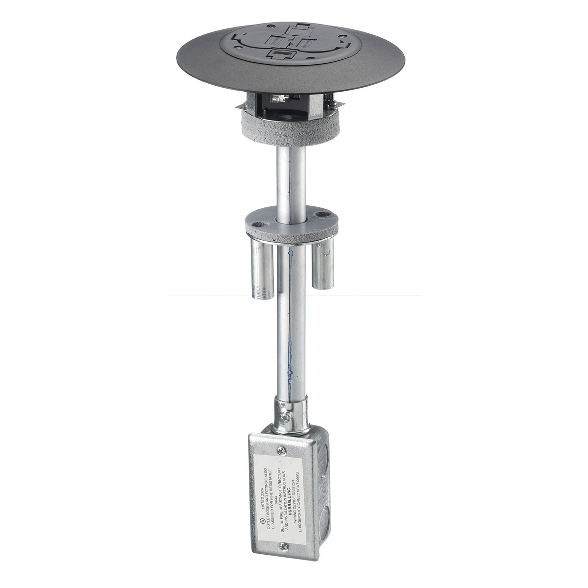 Product image for Unit poke-through non-metallic black