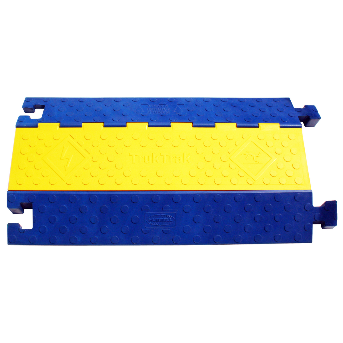 Product image for System hose & cable protection 2-channel blue & yellow