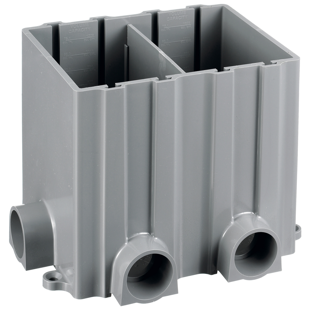 Product image for HUB PFBRG2 BOX FLOOR 2GANG RECEPT PLASTIC