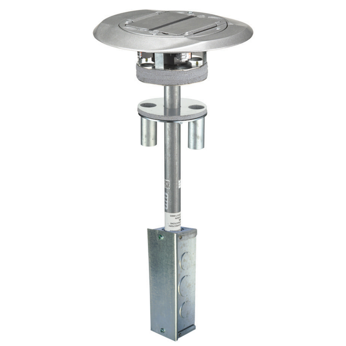 Product image for Poke-through 4x4 junction box aluminium