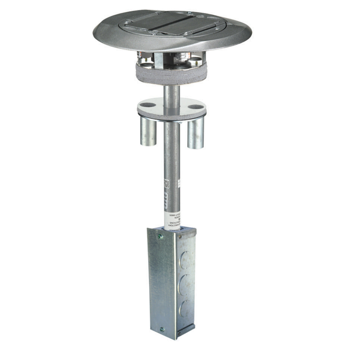 Product image for Poke-through 4x4 junction box grey