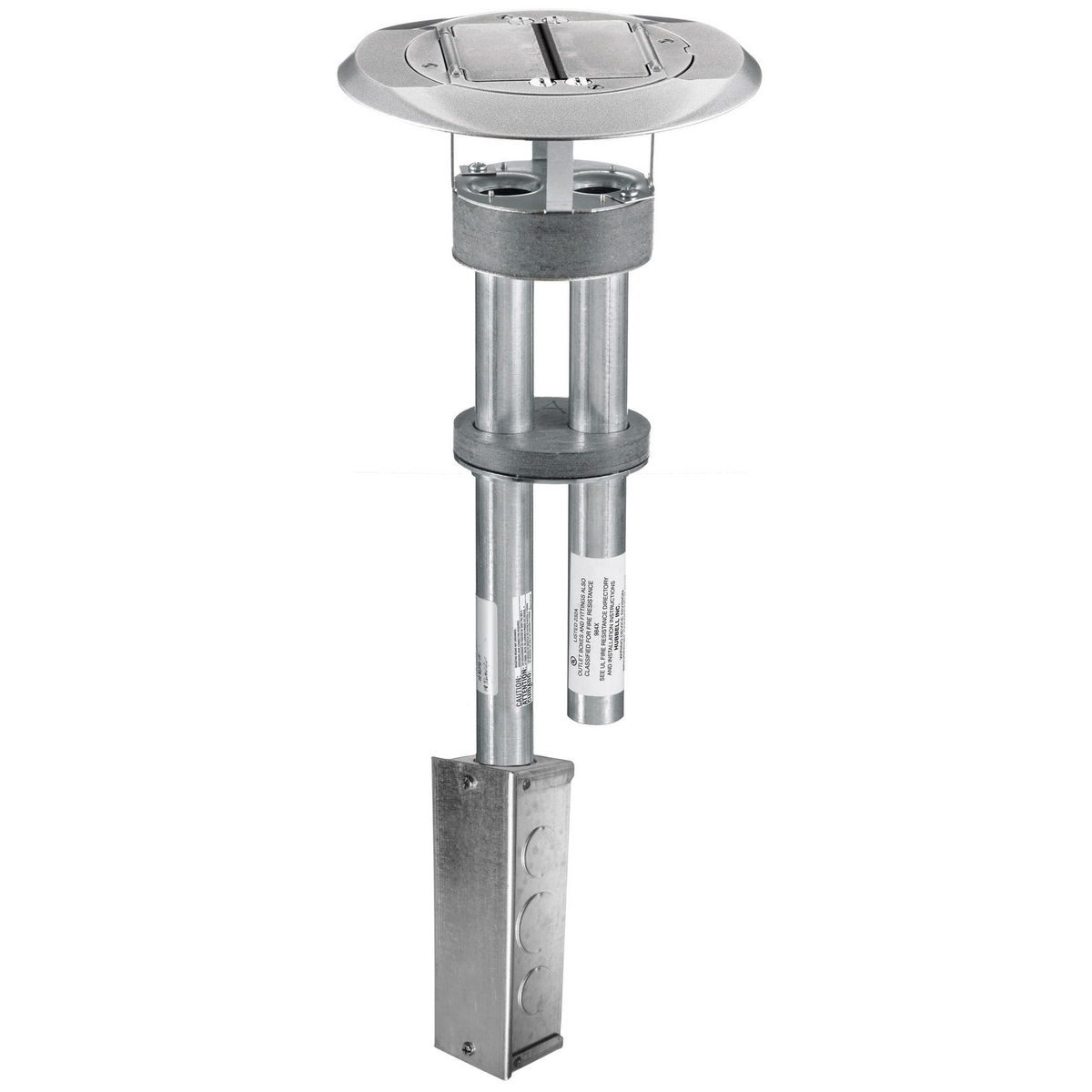 Product image for Poke-Through dual Style-Line decorator w/junction box