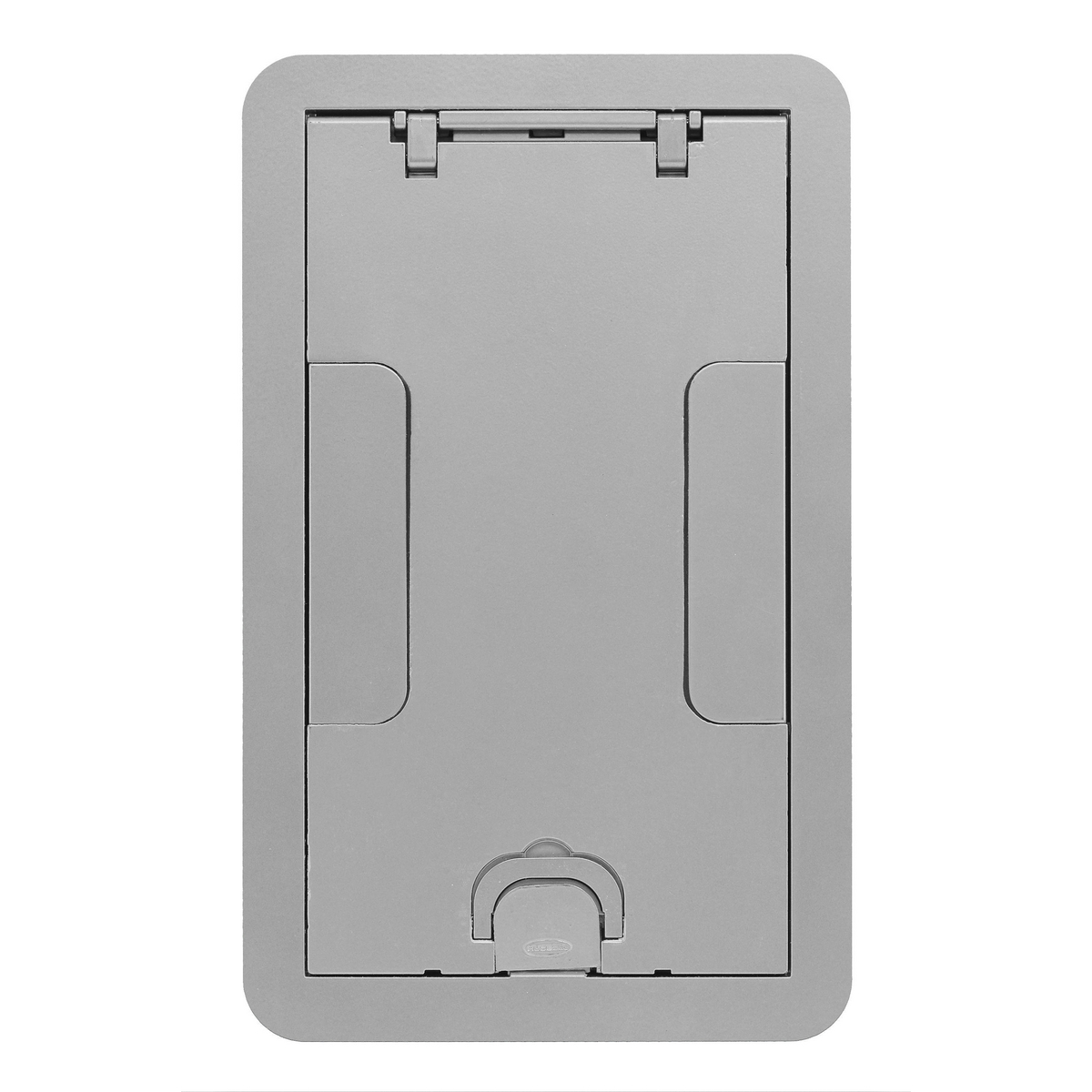 Product image for HUB 24GCCVRALU COVER CARPET 2GANG 4GANG FLUSH ALUMINUM POWDER
