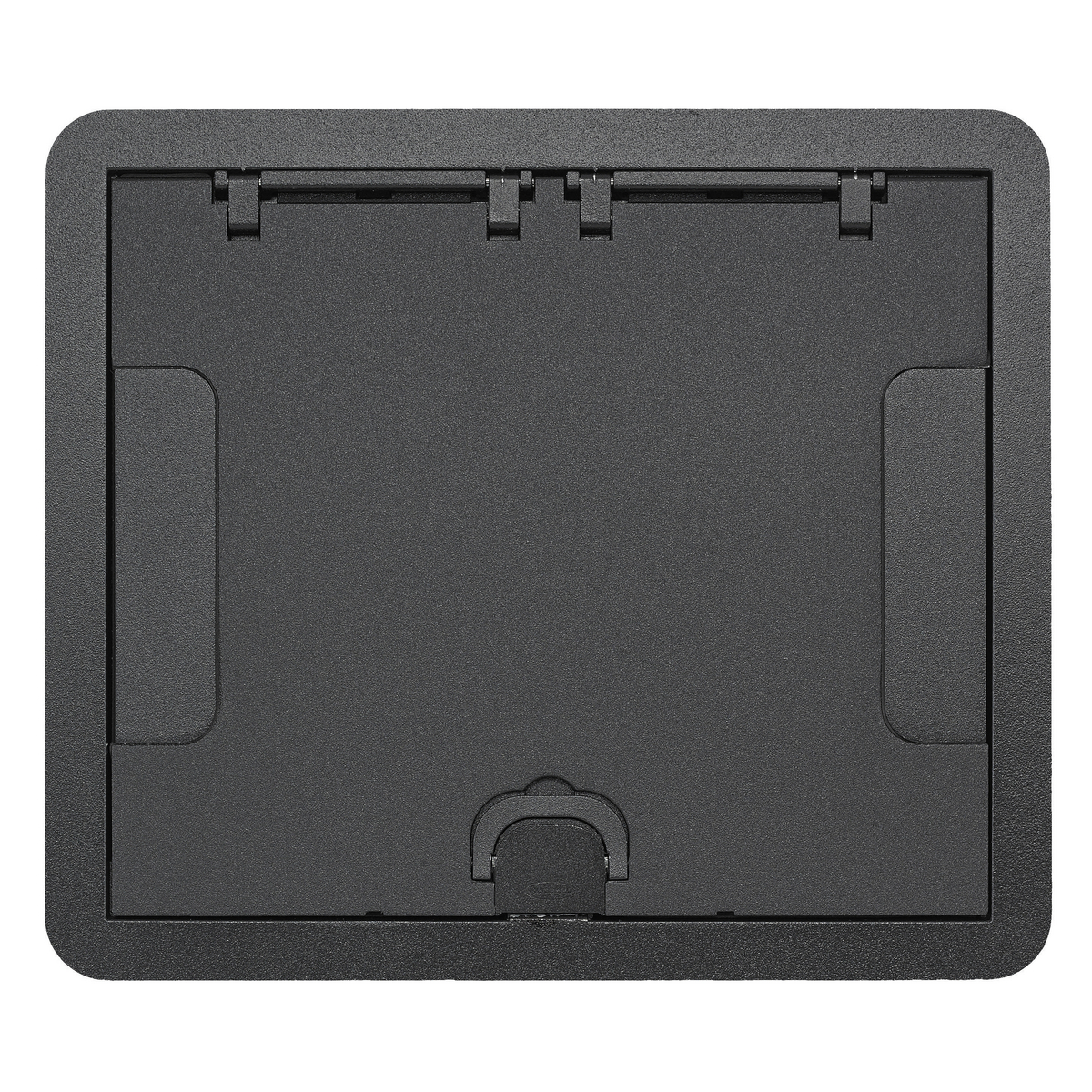 Product image for Cover rectangular surface flush 6/10 gang black