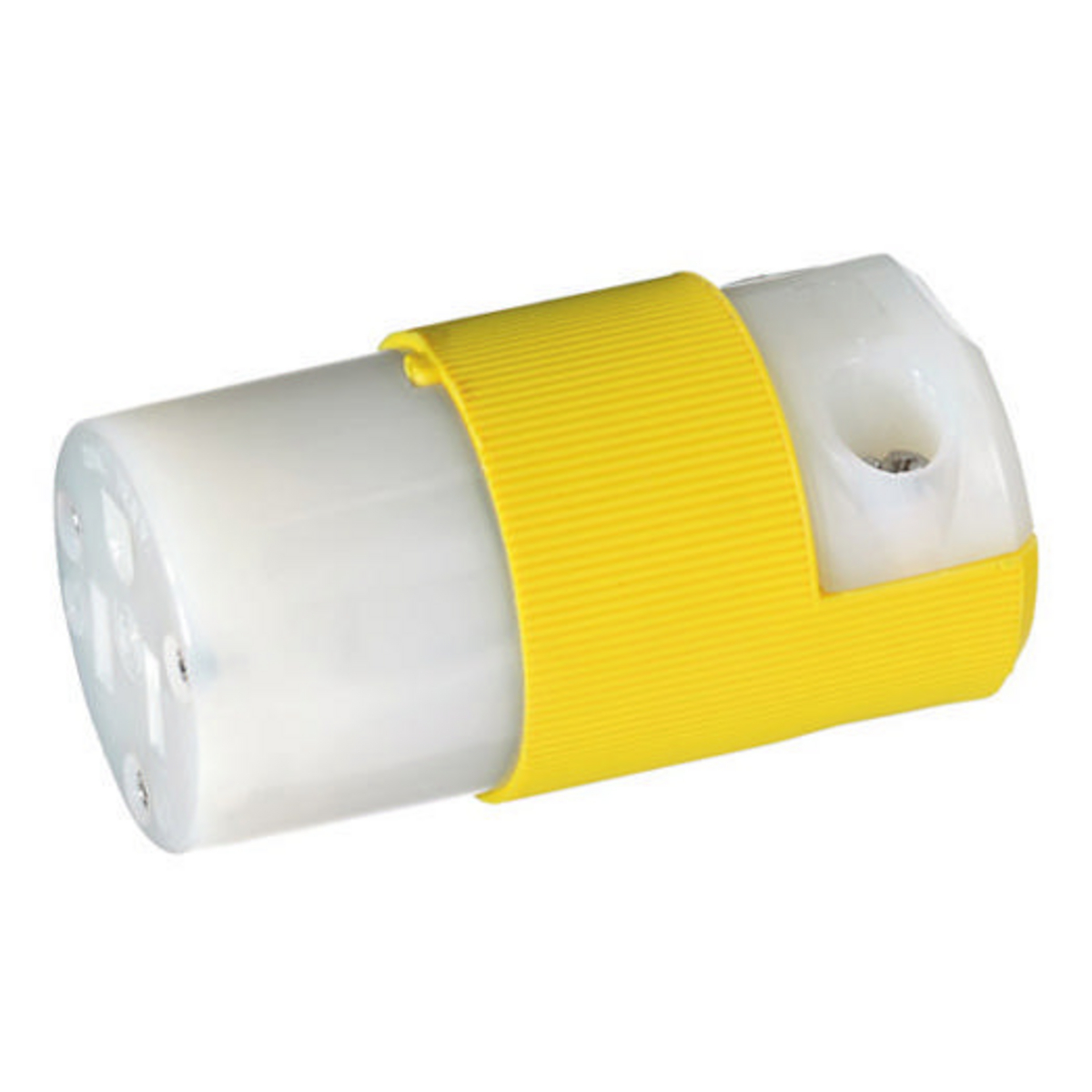 Product image for HUB HBL52CM69C CONNECTOR 15A 125V 2P 3WIRE 5R- 15R CORROSION RESISTANT YELLOW MARINE