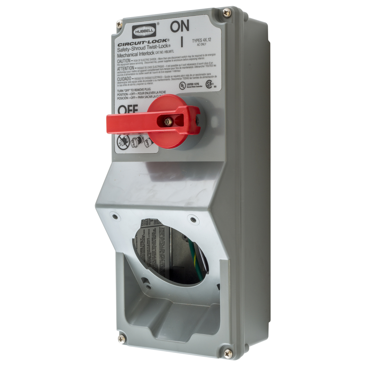 Product image for HUB HBLMITL ENCLOSURE 20A 30A INTERLOCK