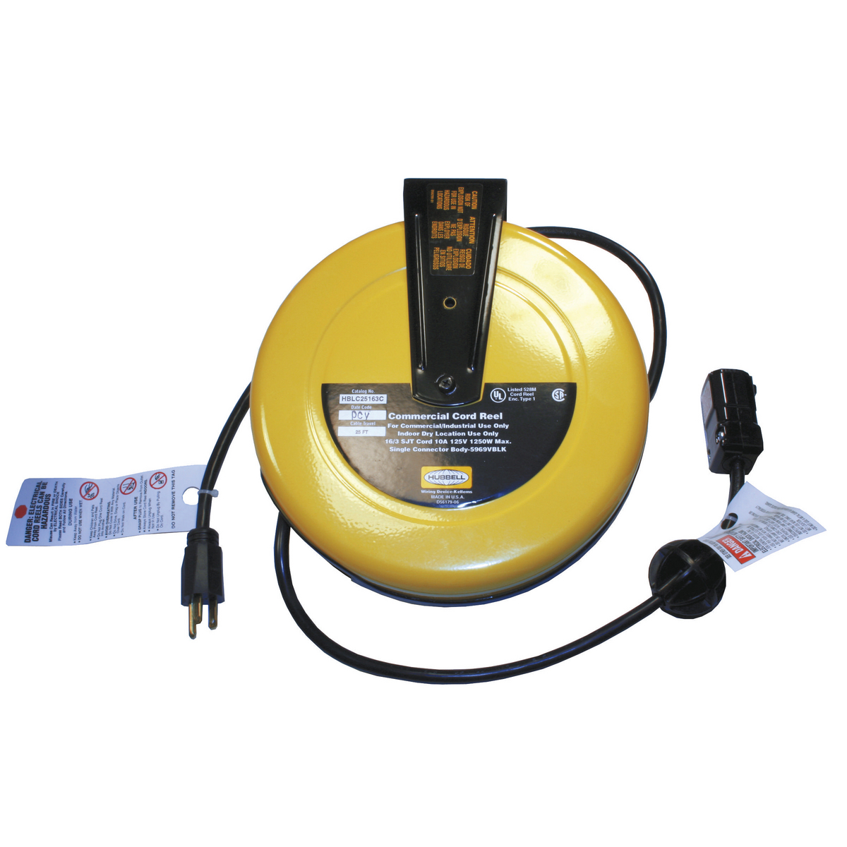 912895-6 LumaPro 30 ft. Extension Cord Reel; 120 VAC; Yellow Reel