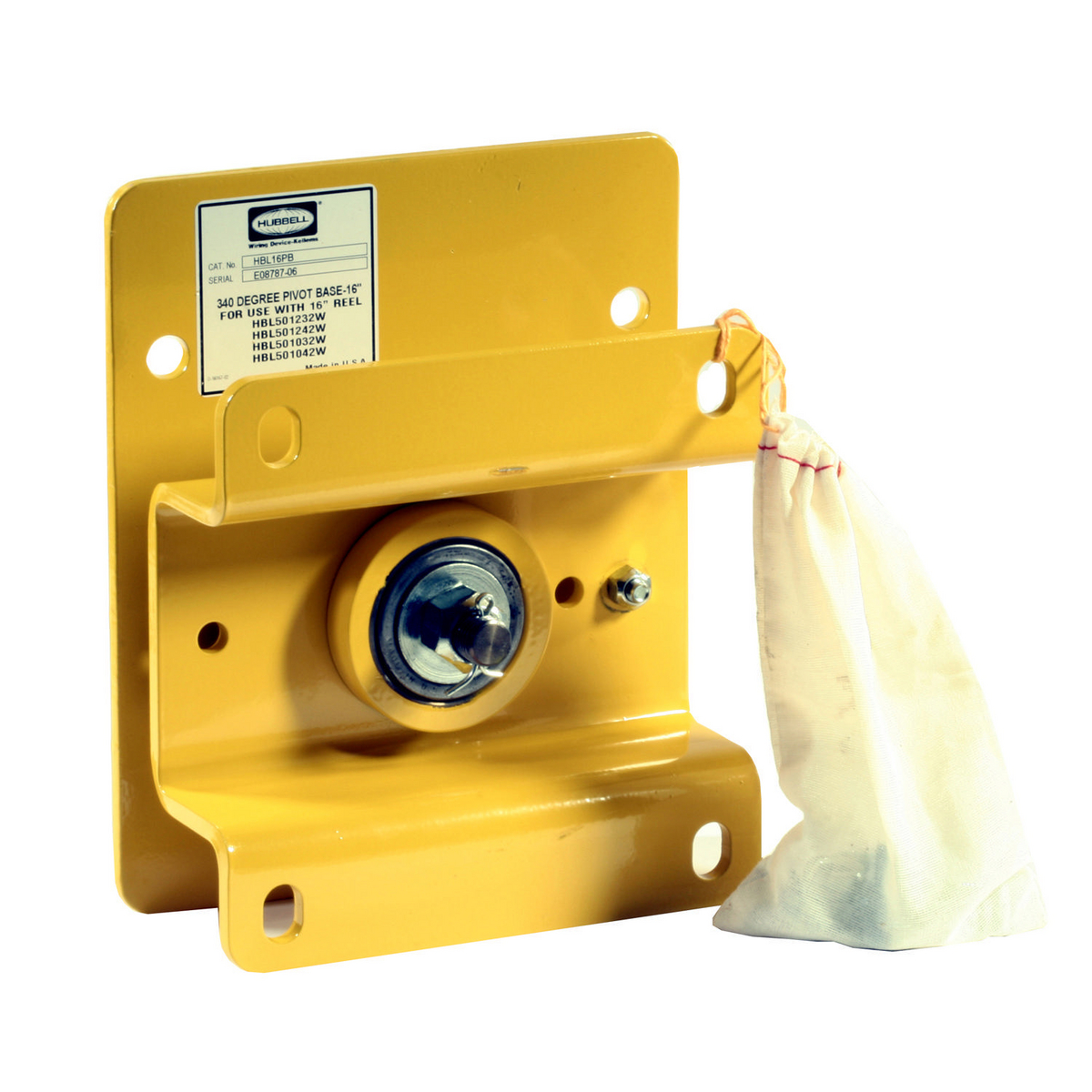 Product image for Base pivot for weatherproof reels stl ylw 16in
