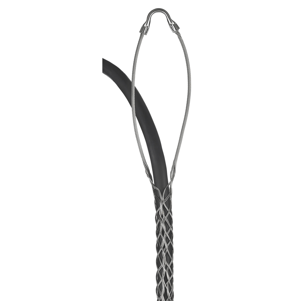 Product image for Grip support heavy duty single eye split mesh lace closing SS 0.75-0.99"