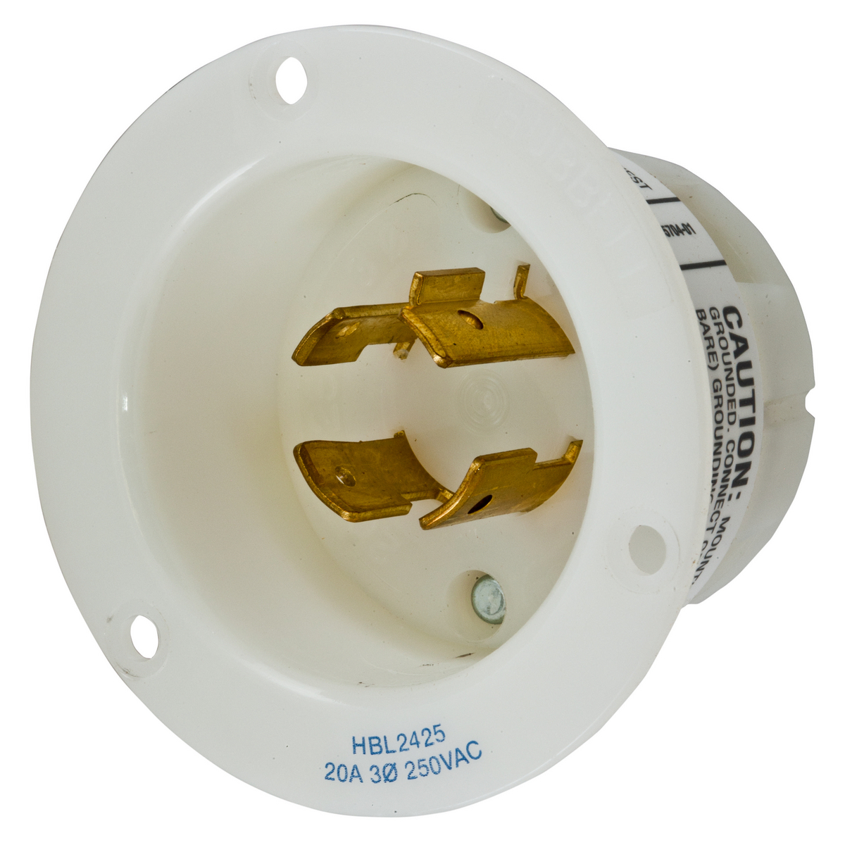 Product image for PlugL14-20P inlet twlo 3ph 20A 250V white