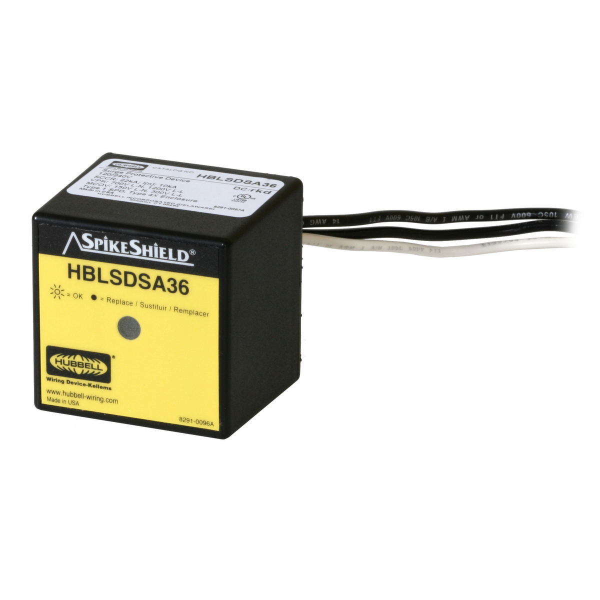 Product image for Surge arrestor wired-in 1P3W 120/240V 36kA type2