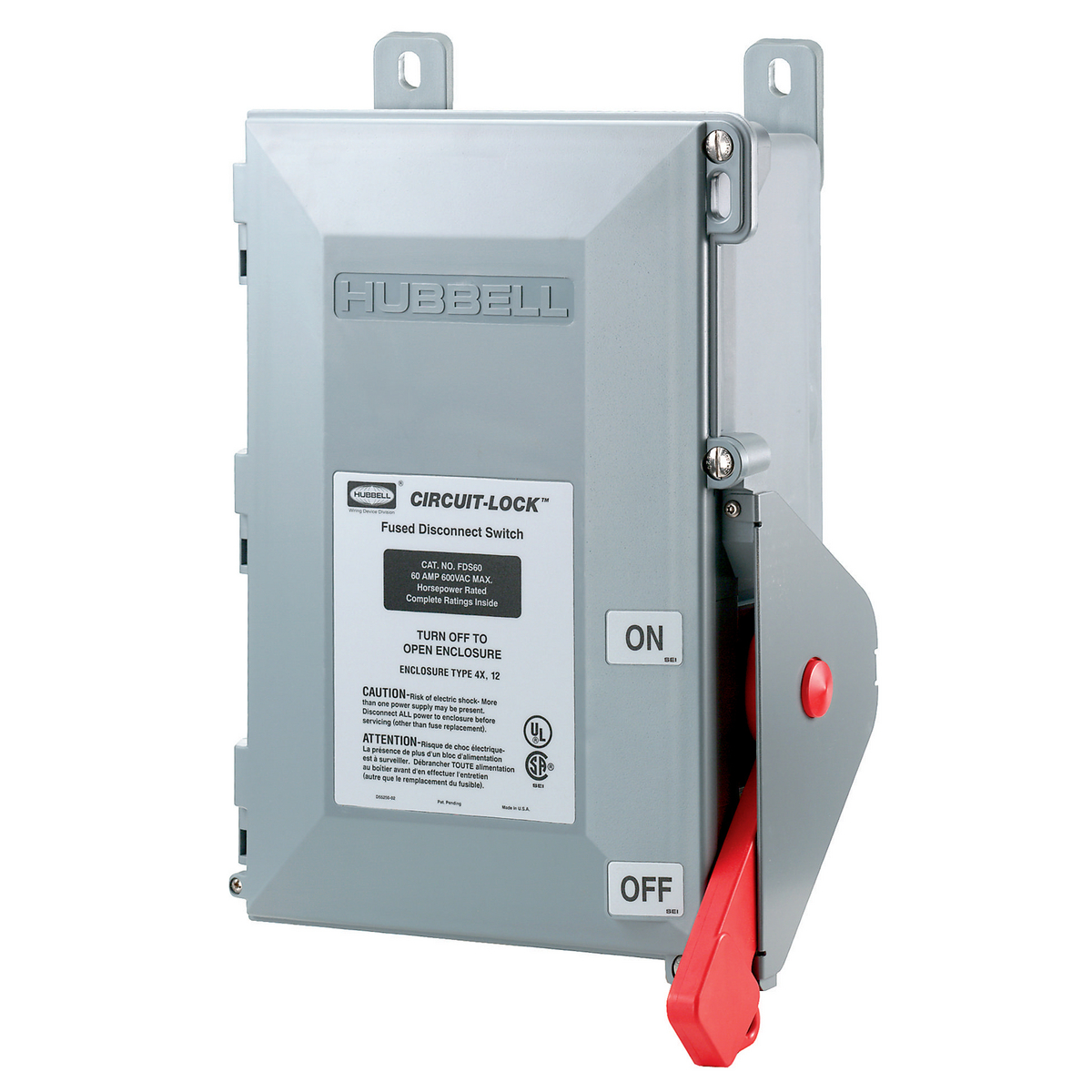 Product image for Switch fused disconnect 60A