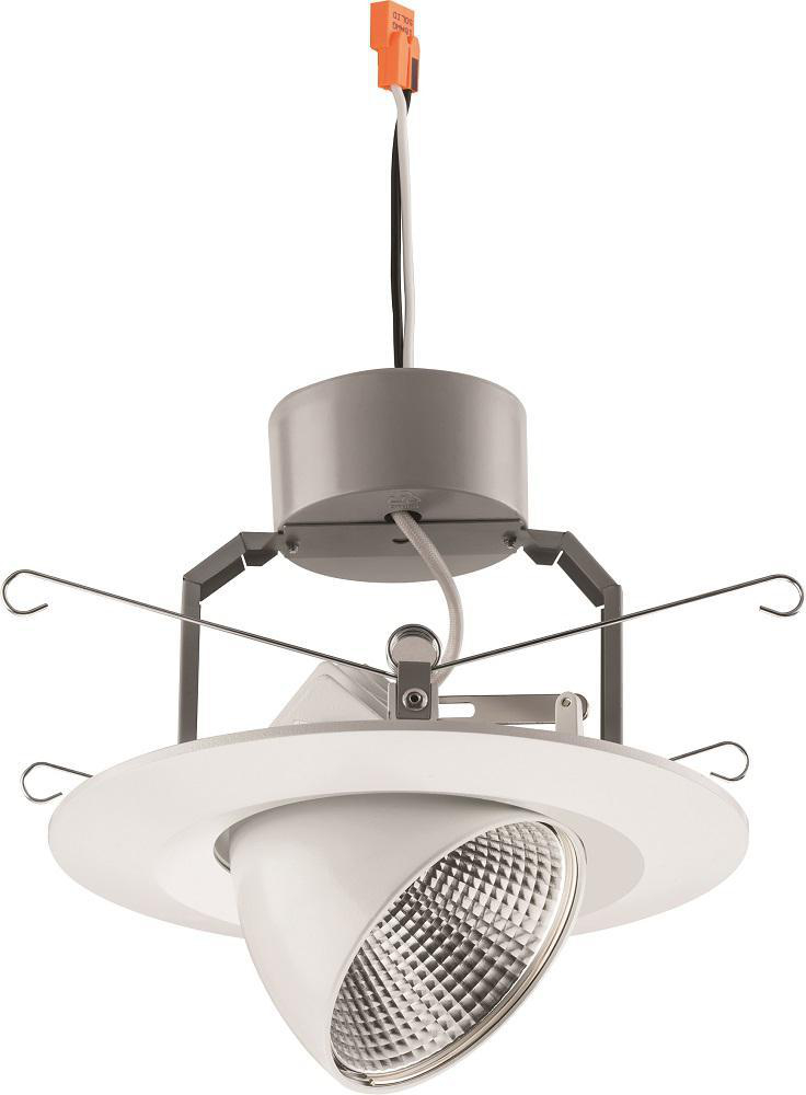 Product image for 6IN MATTE WHITE LED GIMBAL, LED, 2700K ,