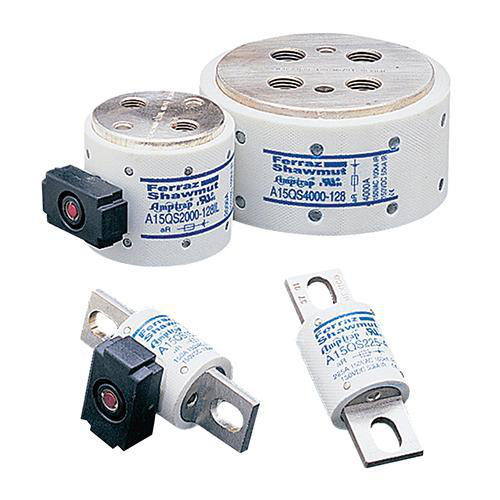 Product image for MERSEN A15QS300-4 FUSE F101 300A 150VA 150VDC SEMICONDUCTOR BLADE MOUNT