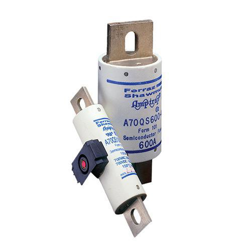 Product image for MERSEN A70QS400-4 FUSE F101 400A 700VAC 650VDC SEMICONDUCTOR FORM101 F OL & SCP 150D-C MAX TEMP BLADE