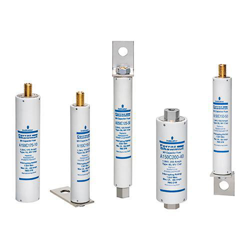 Product image for Medium Voltage Capacitor Fuse 5500VAC 50A Female To Female Tube Visual Indicator Amp-Trap®