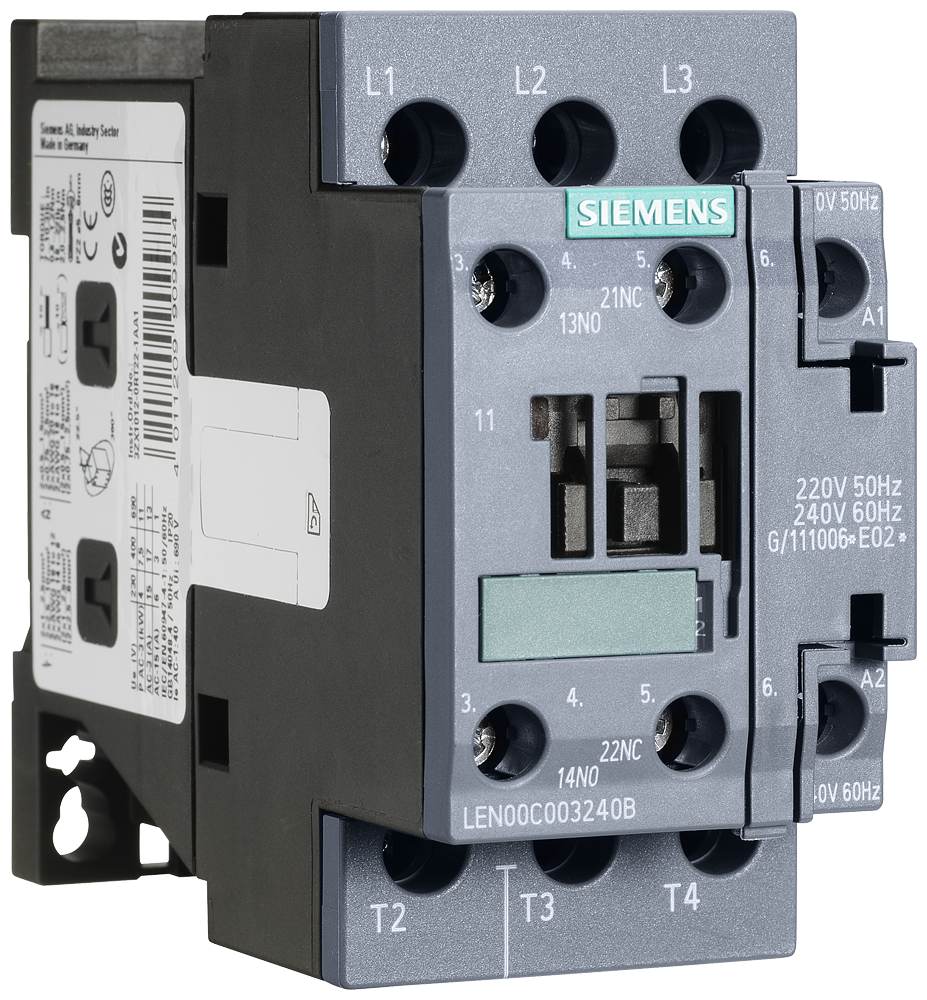 Product image for Contactor lighting 3-pole 3NO open class-LE 30A 120V