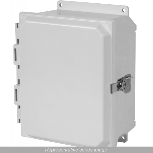 Product image for Enclosure hinge-cover fiberglass 6x6x4in NEMA4X