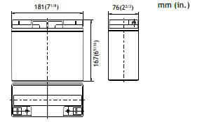 Product image for LEAD ACID BATTERY 12V 18AH
