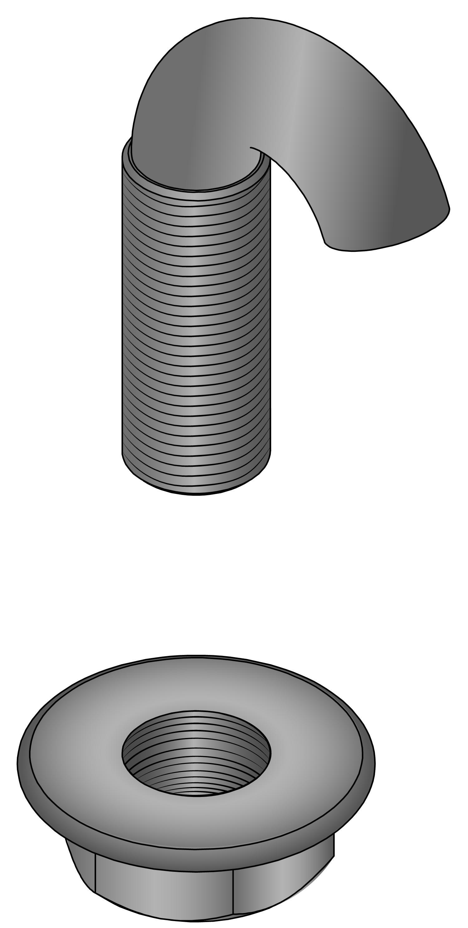 Product image for NIEDAX GRSM6V BOLT J HOOK