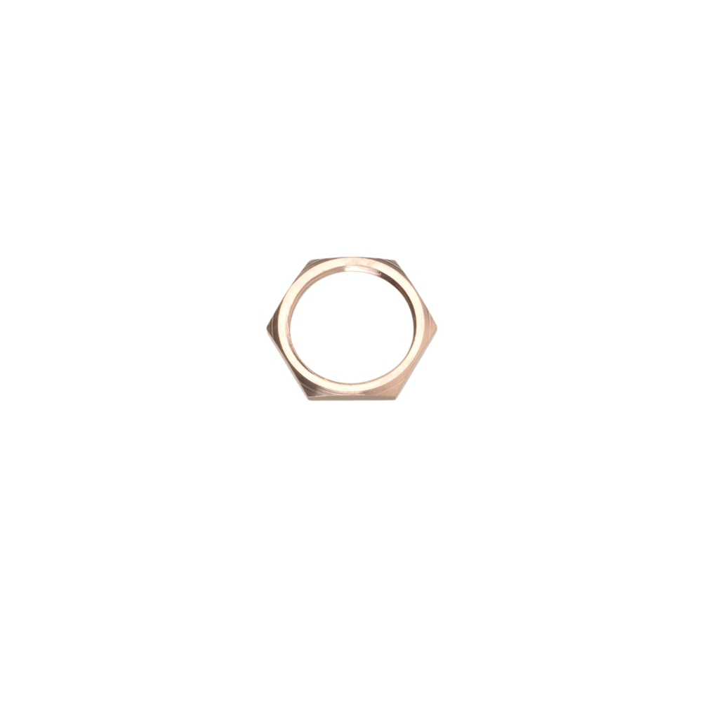 Product image for LOCKNUT 1/2NPT NICKEL/BRASS