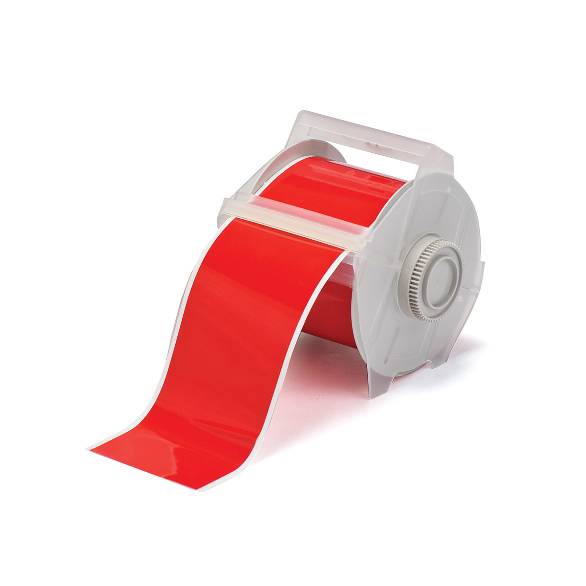 Product image for Tape GLOBALMARK vinyl red 4inx100ft