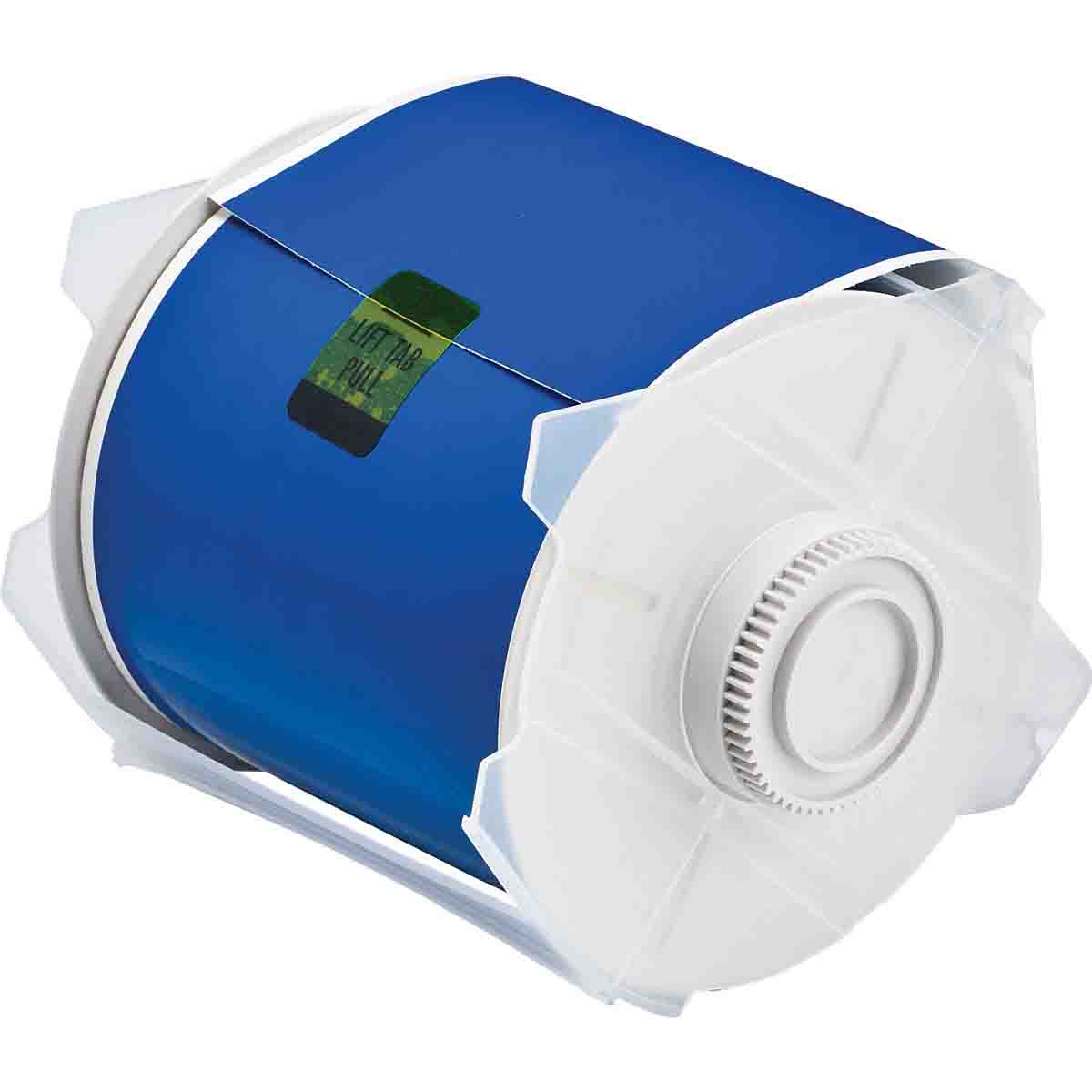 Product image for Tape GLOBALMARK polyester blue 4inx100ft