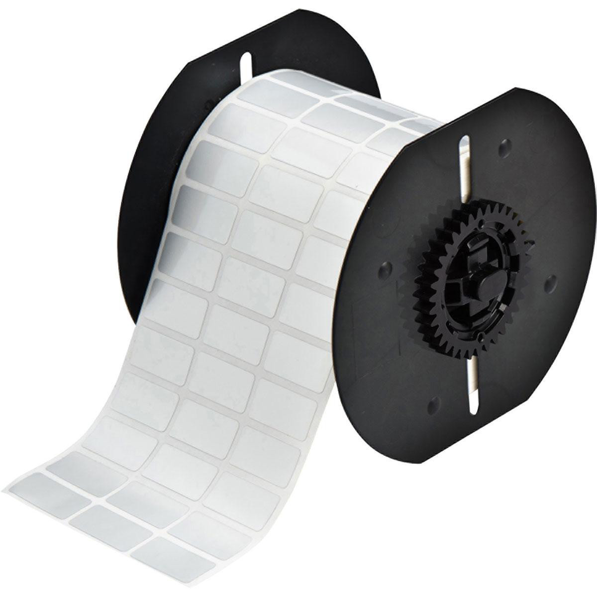 Product image for B33 Series MetaLabel Polyester Labels, 0.5" H x 1" W, Roll of 5000 Labels, Silver