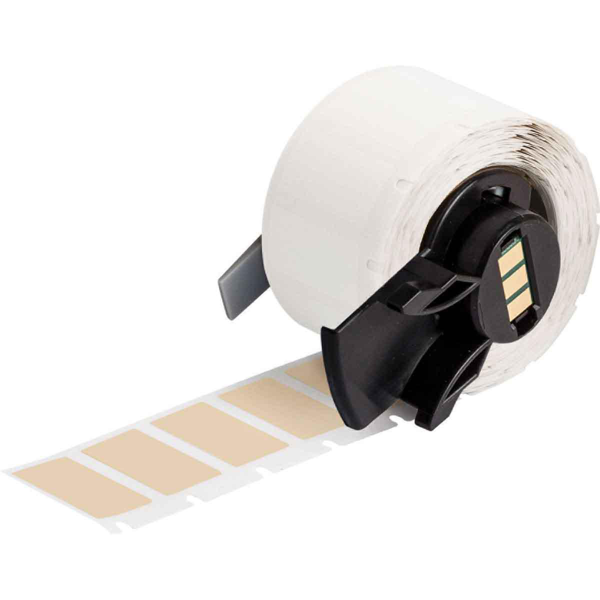 Product image for BMP61 M611 TLS 2200 UltraTemp Amber Polyimide Labels, 0.5" H x 1" W