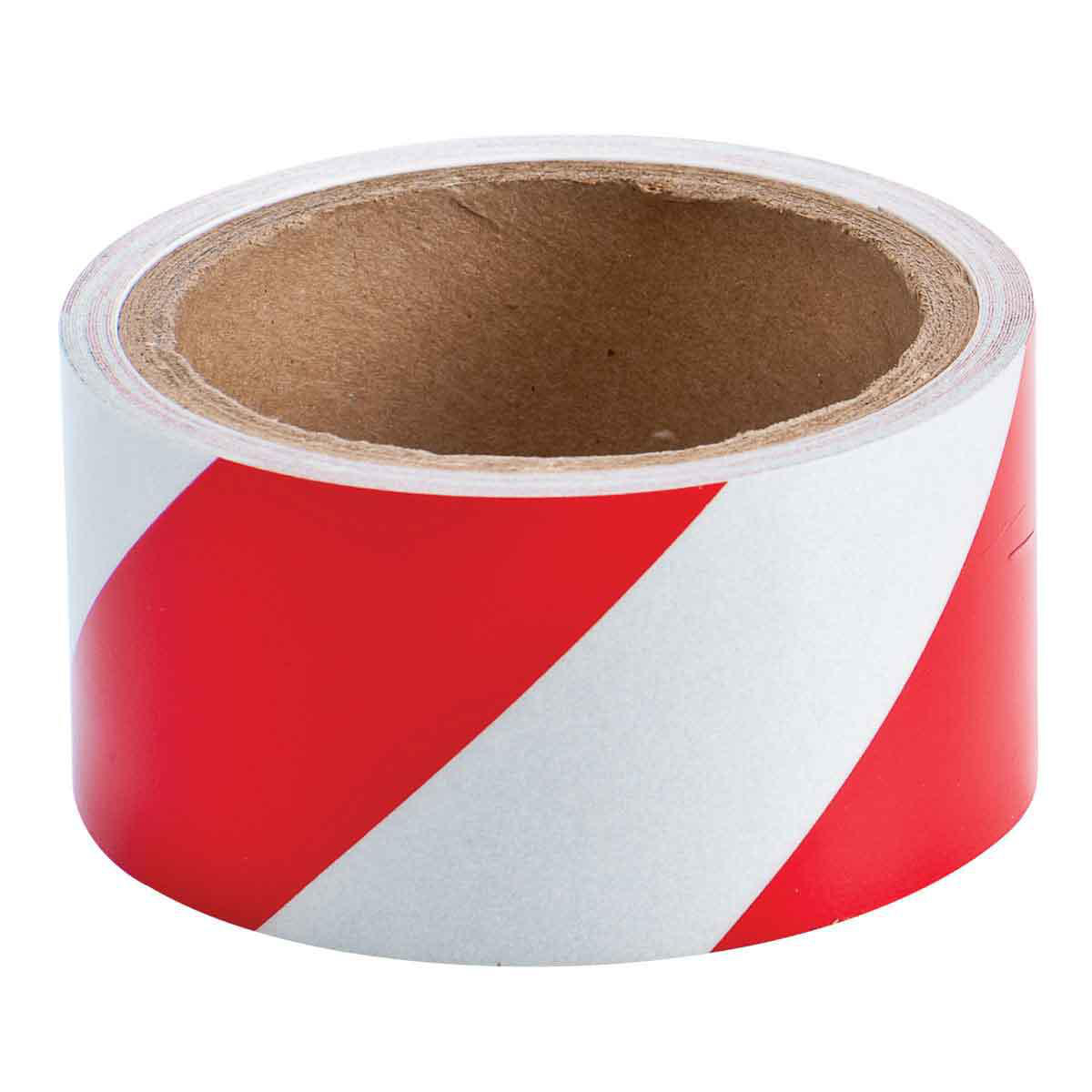Product image for Tape reflective stripe vinyl red/white 2inx5yds