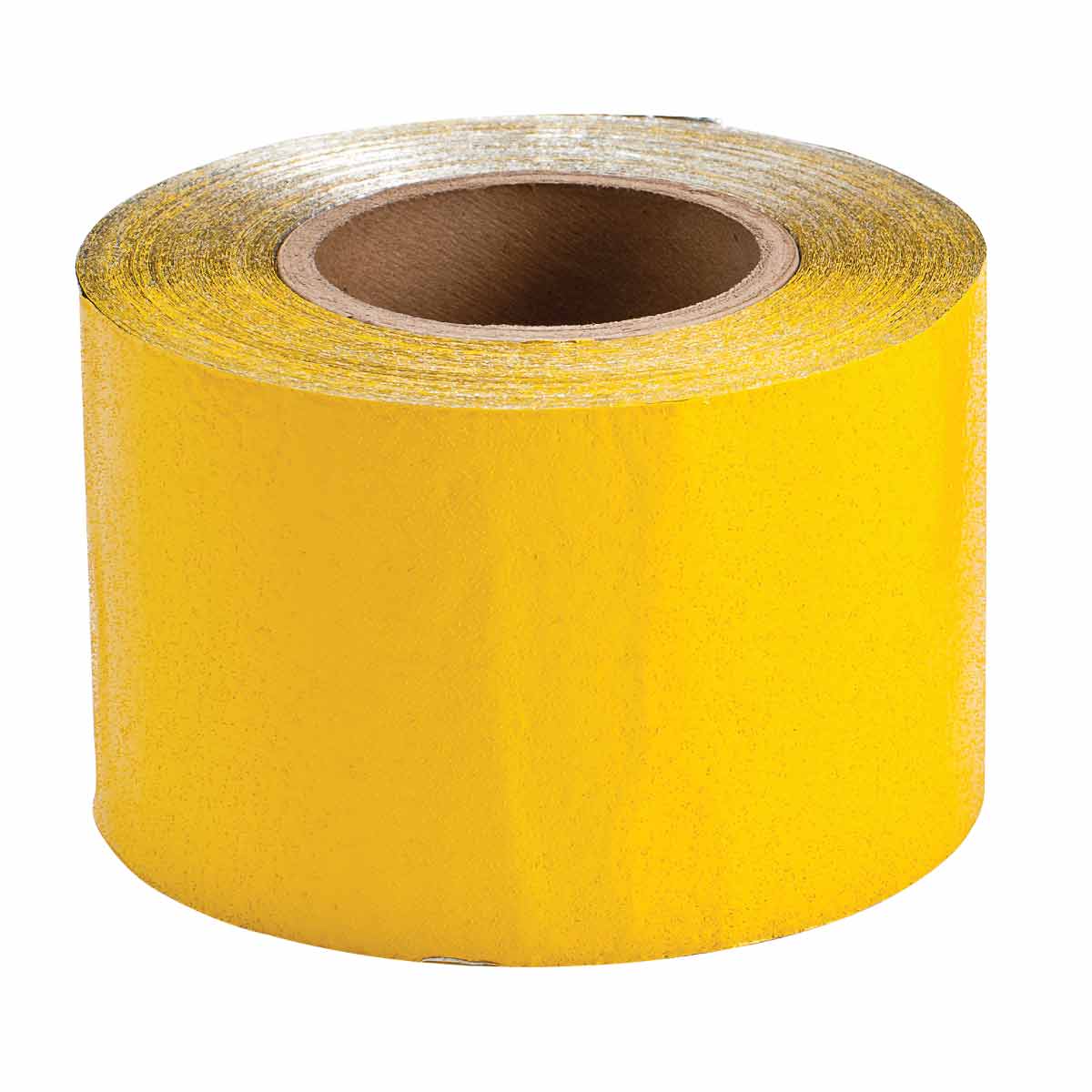 Product image for Economy Pavement Marking Tape, Foil-backed Vinyl, Yellow, 4" x 150'