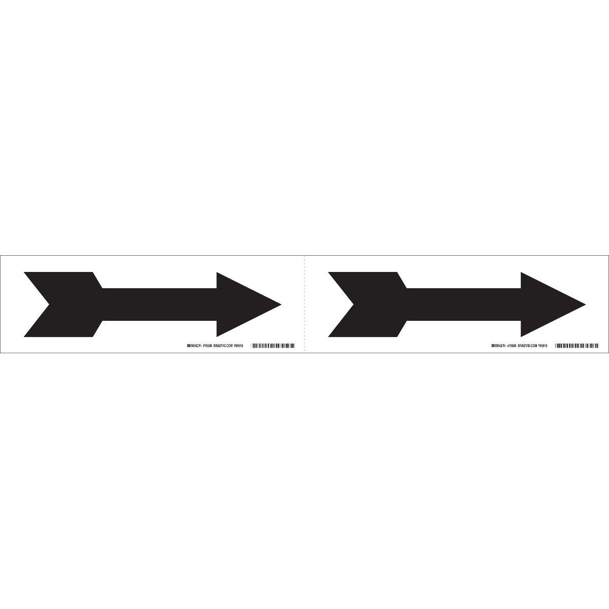 Product image for Arrow self sticking vinyl black/white 7x2-1/2"