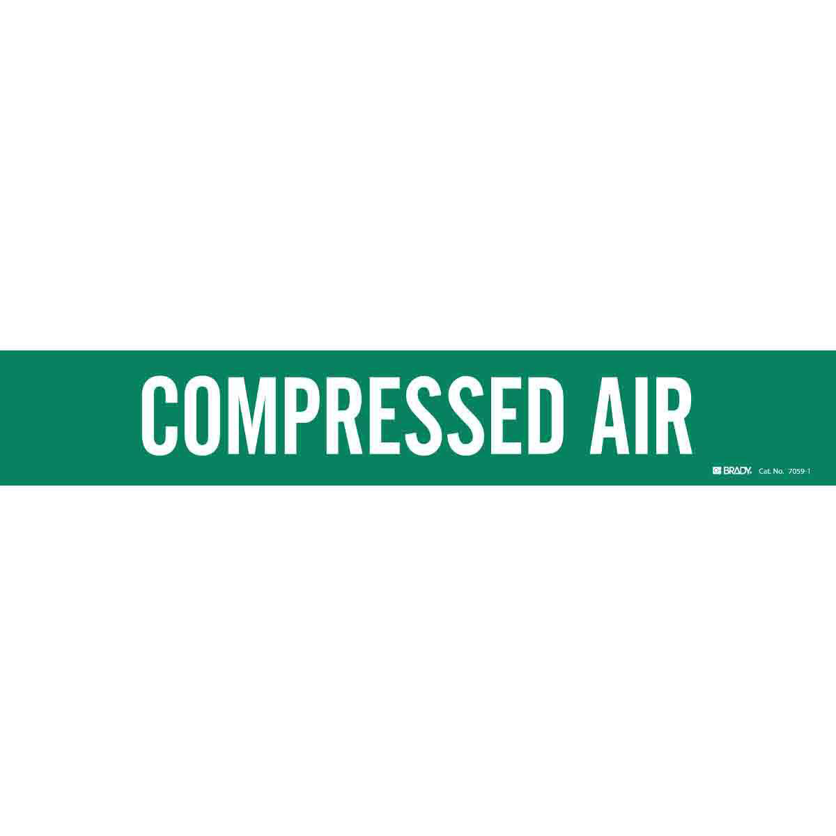 Product image for Label pipe marker COMPRESSED AIR 2-1/4x14in