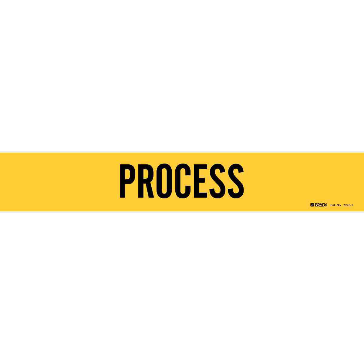 Product image for Process Pipe Marker, 2.25" H x 14" W, Fits Pipes 2.5" Dia. Thru 7.875" Dia.