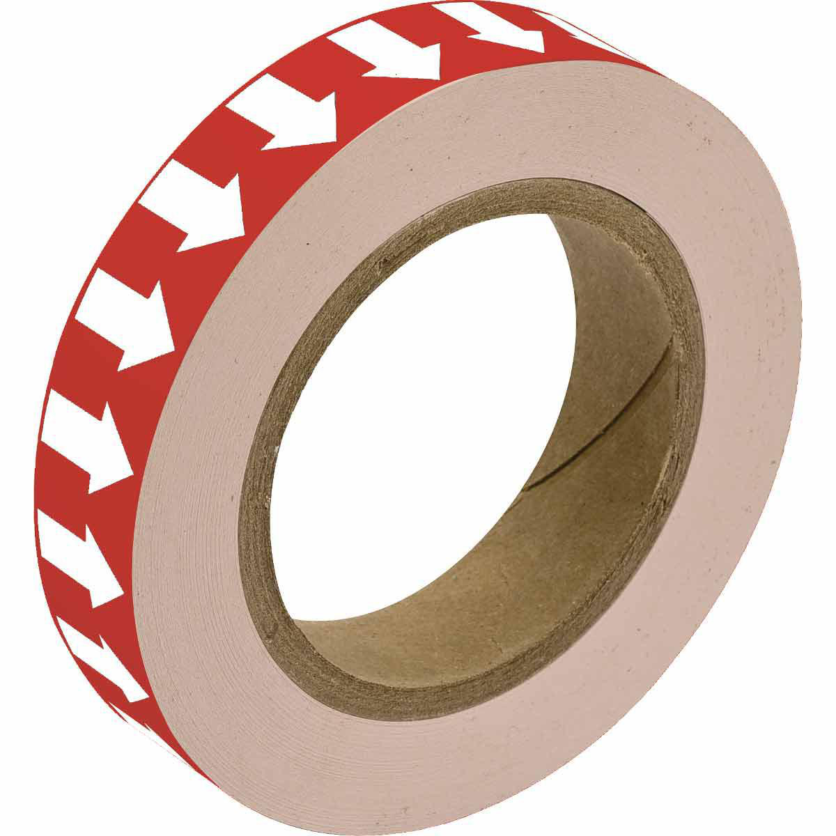 Product image for Tape arrow directional vinyl white/red 1inx90ft