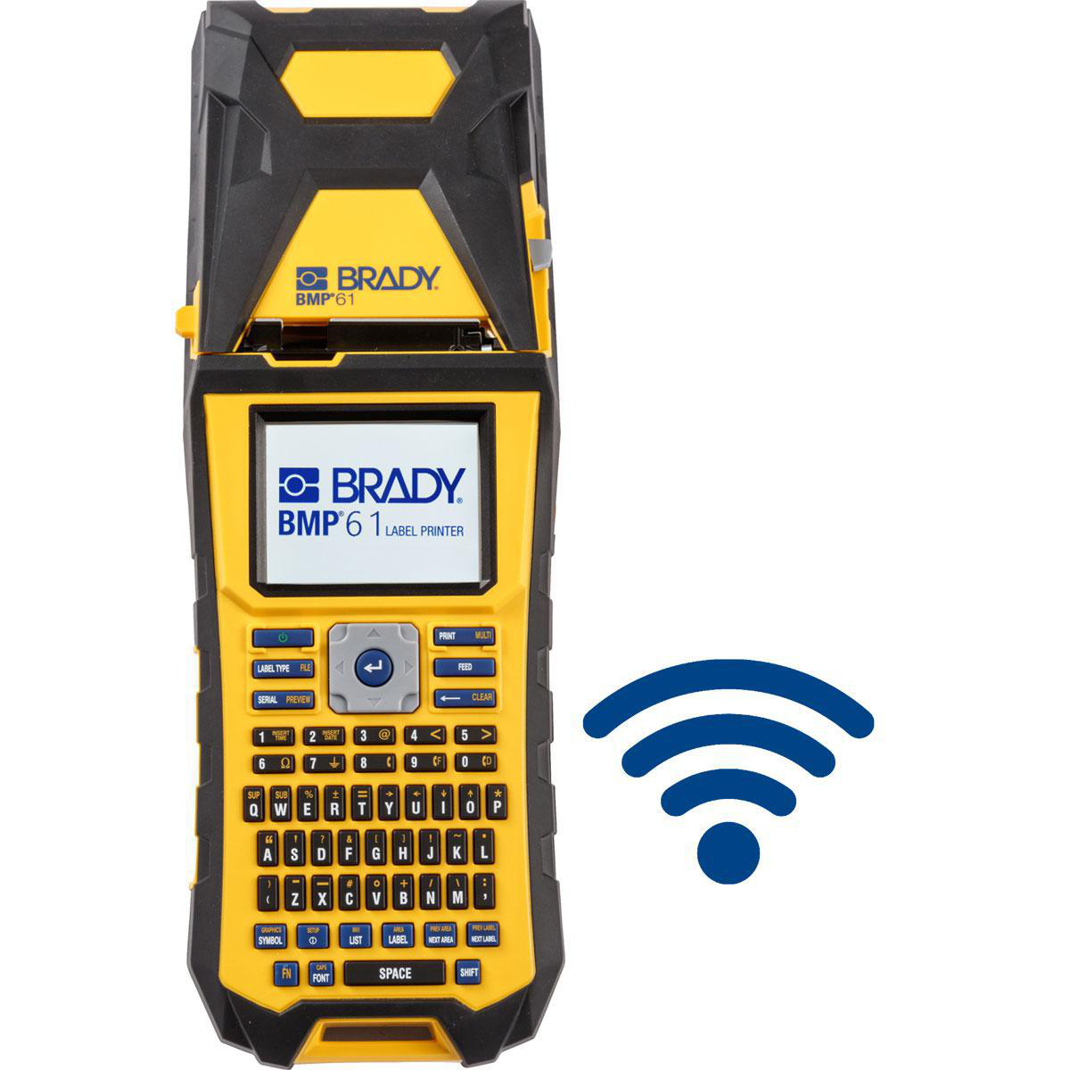 Product image for BMP61 Label Printer with WiFi, 12.93" H x 4.22" W x 4.19" D