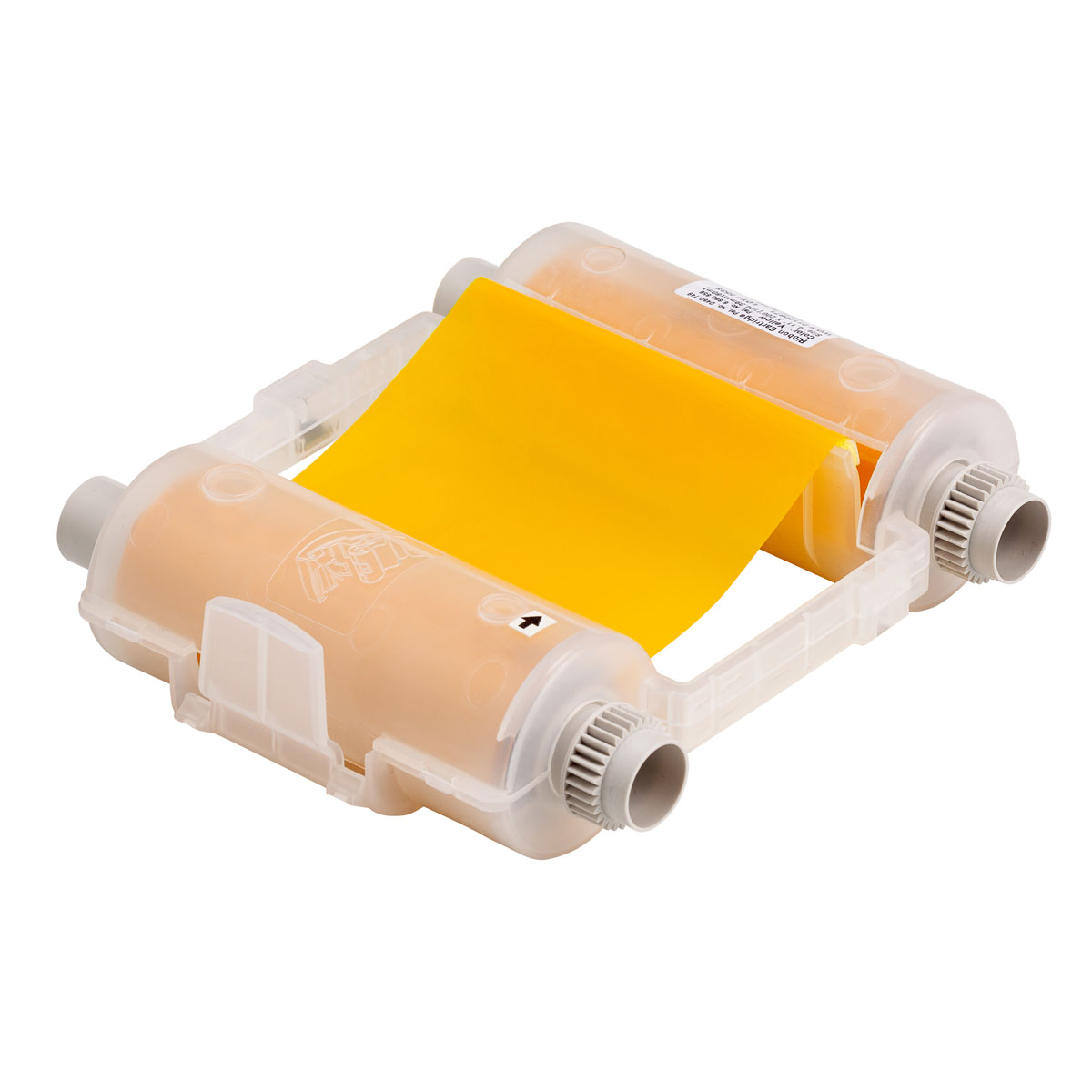 Product image for Ribbon GLOBALMARK yellow 4.11inx200ft