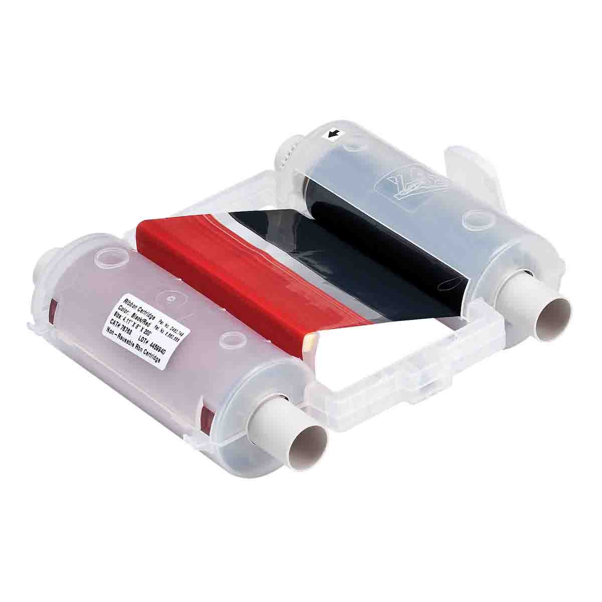 Product image for Ribbon GLOBALMARK black/red 4.11inx200ft