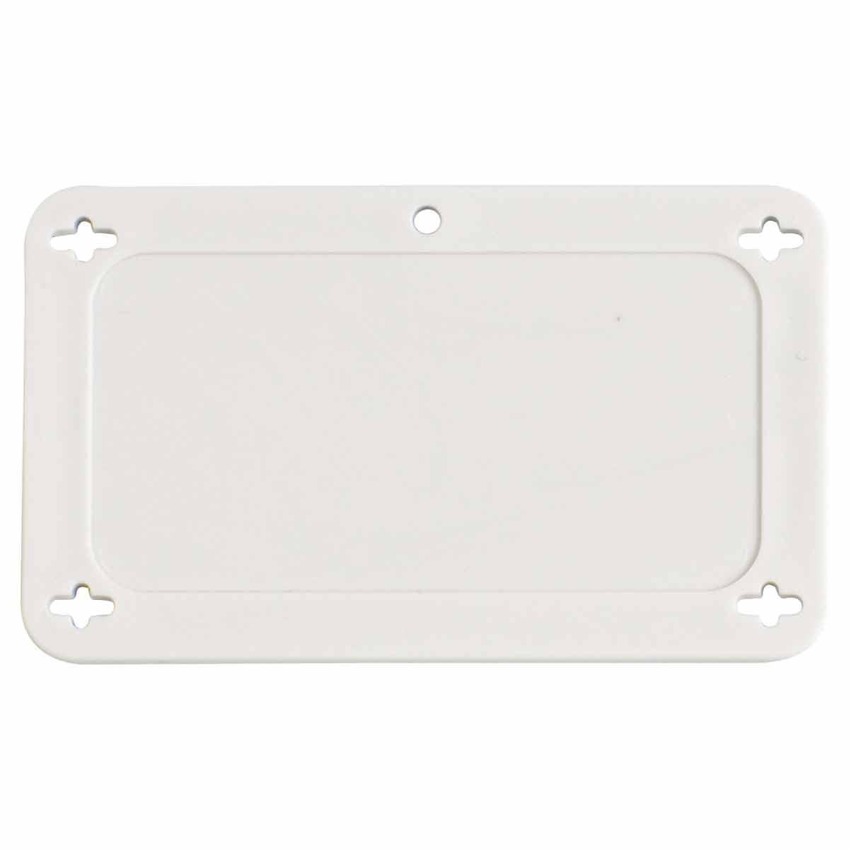 Product image for Blank Valve Tags, 2.2" H x 3.7" W, Plastic, White