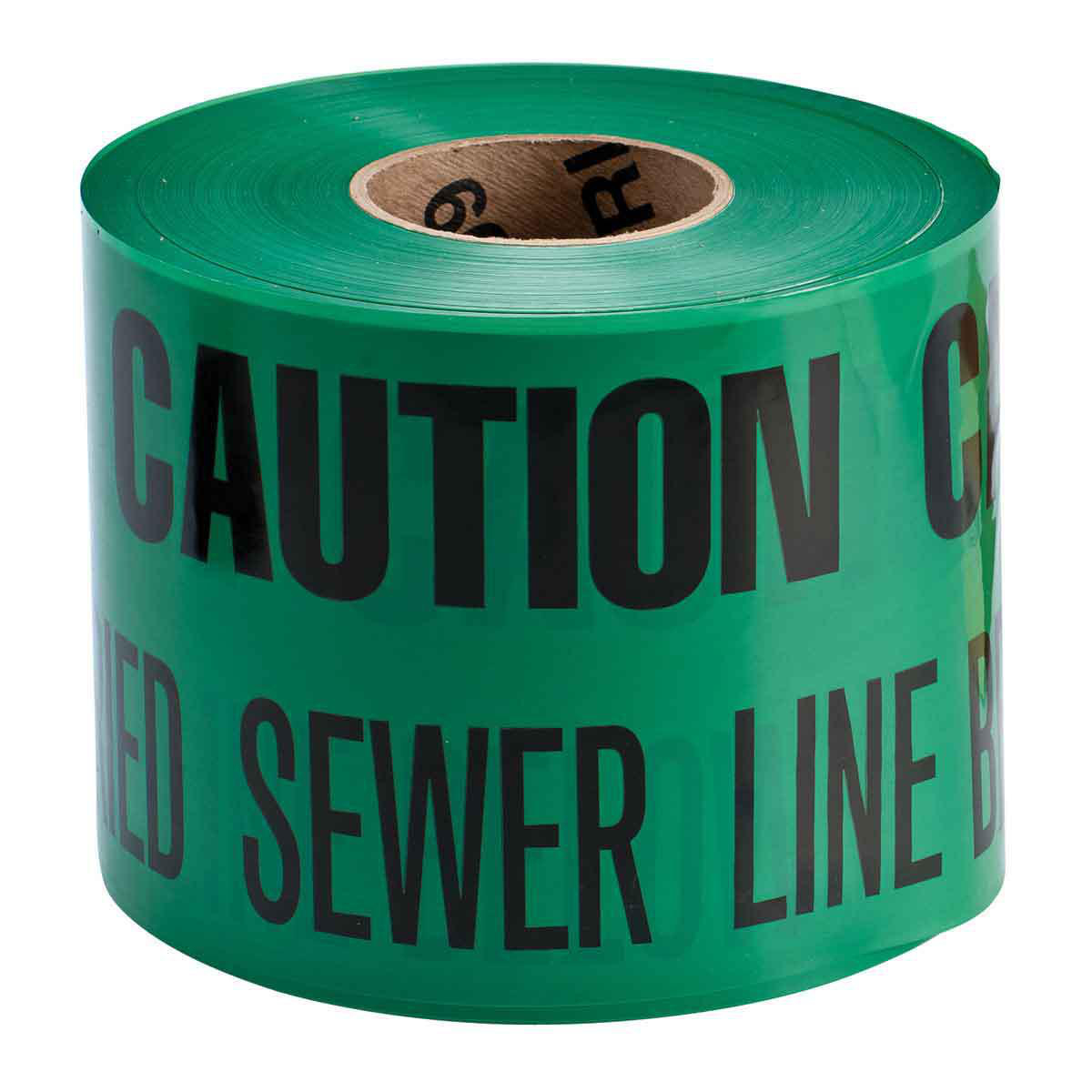 Product image for Tape IDENTOLINE warning green 6inx1000ft