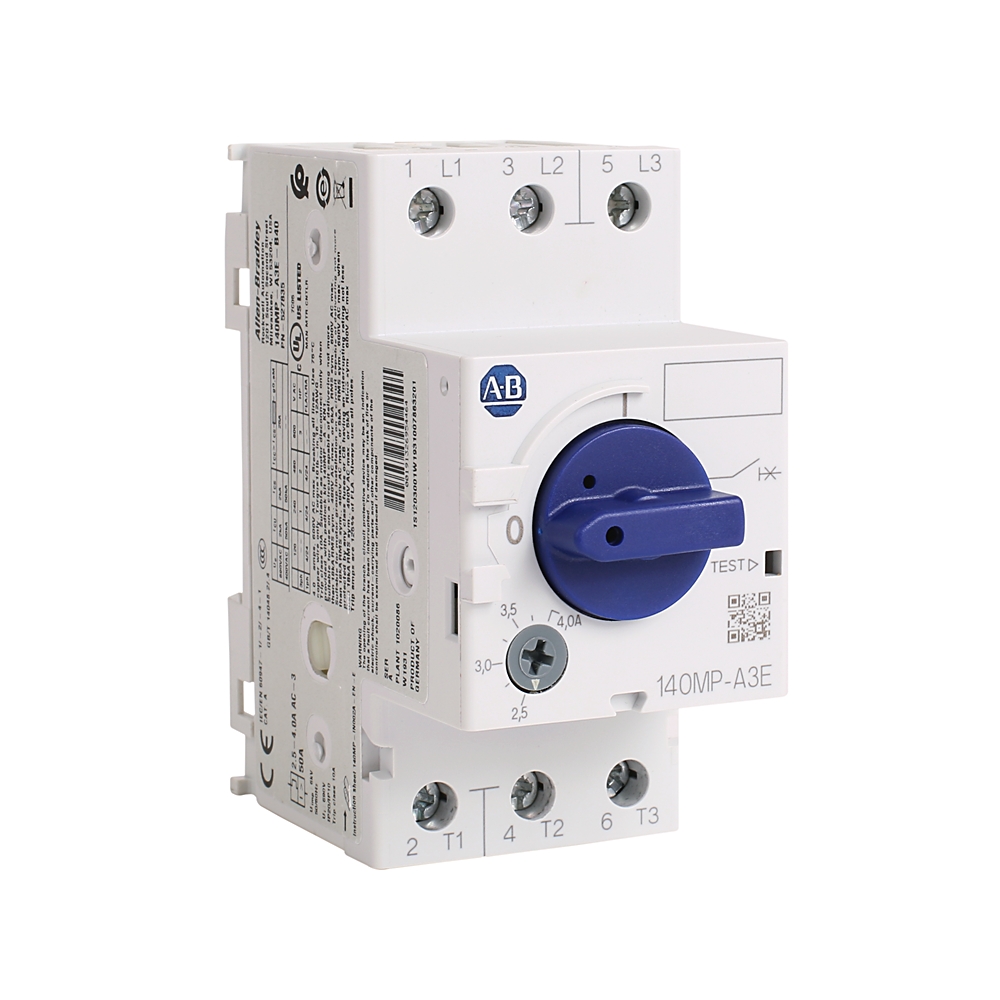 ABRA 140MP-A3E-B40 CIRCUIT BREAKER MOTOR PROTECTION A FRAME 2.5A- 4A TRIP CLASS 10A