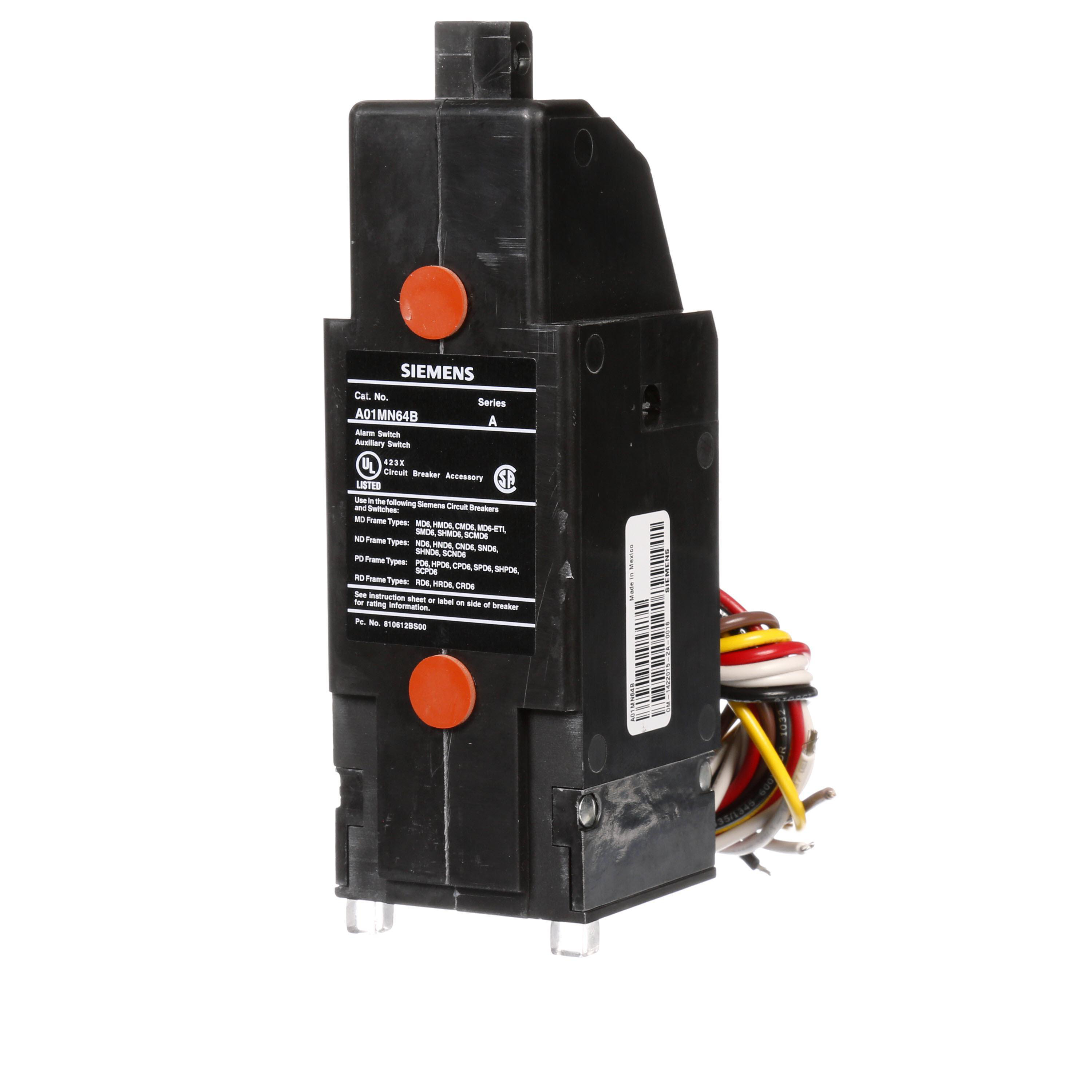 Product image for BREAKER MD/ND/PD/RD 480VAC AUX/BA