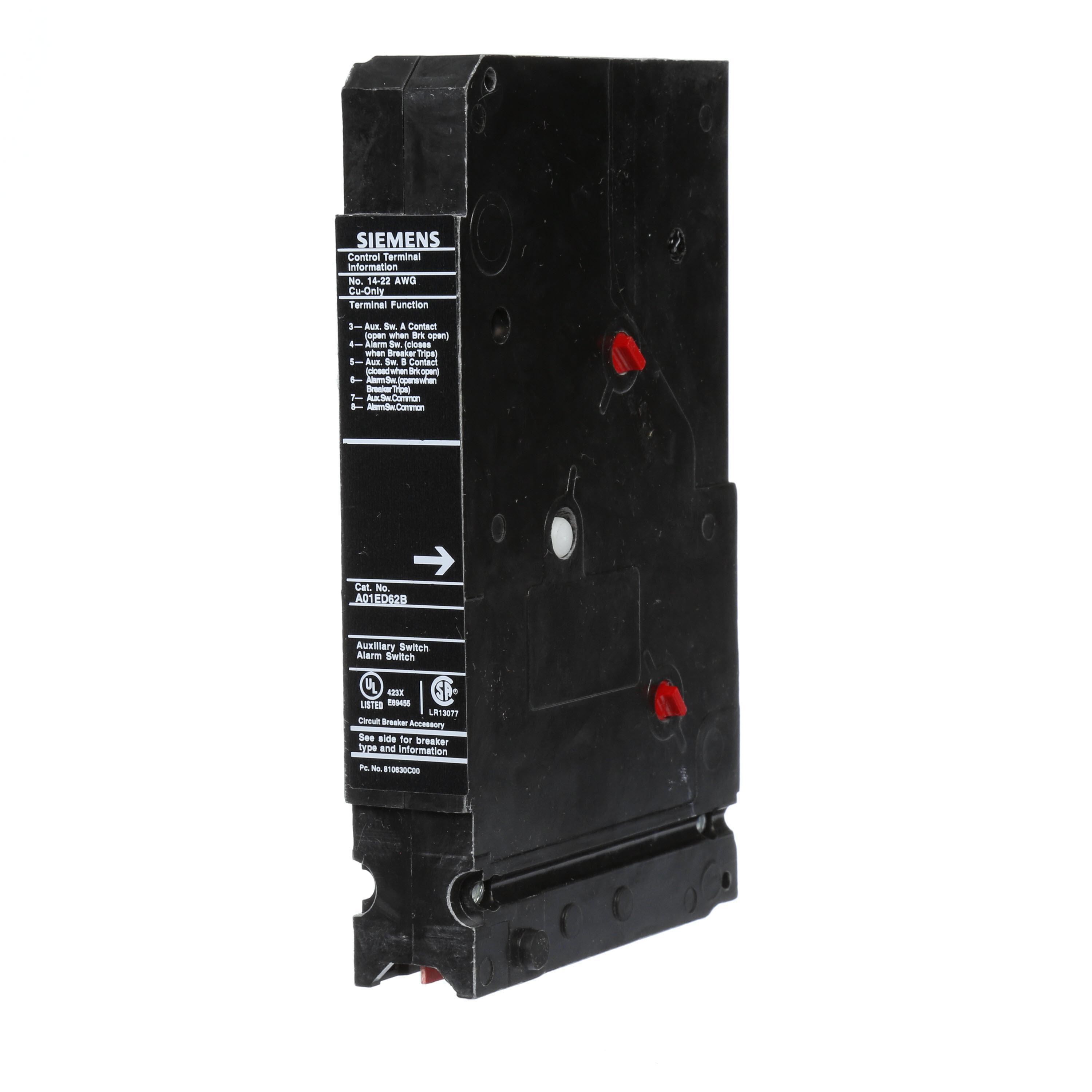Product image for BREAKER ED 240VAC AUX SWITCH/BA ACC