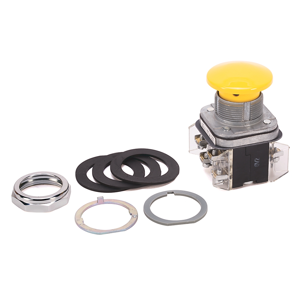 Product image for ABRA 800T-D9B PUSHBUTTON YELLOW YELLOW