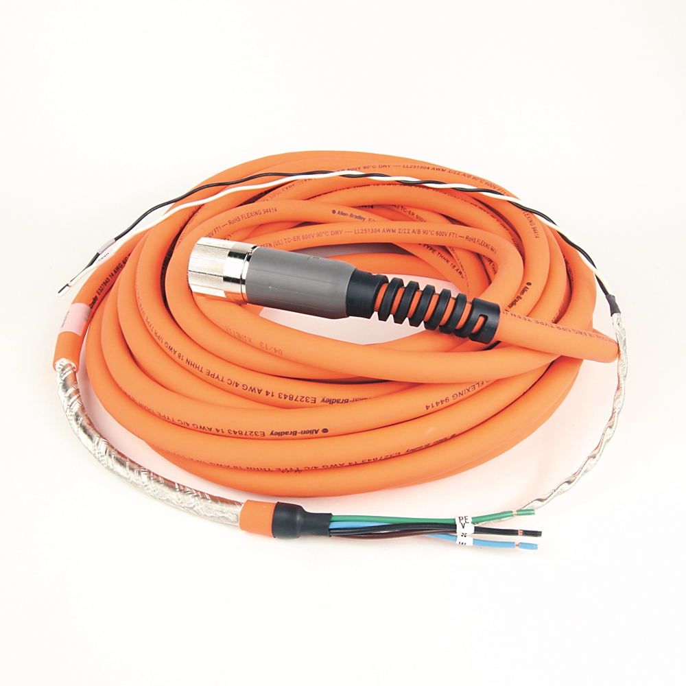 Product image for Cable power/brake continuous flex 14AWG TPE M7 orange 12m