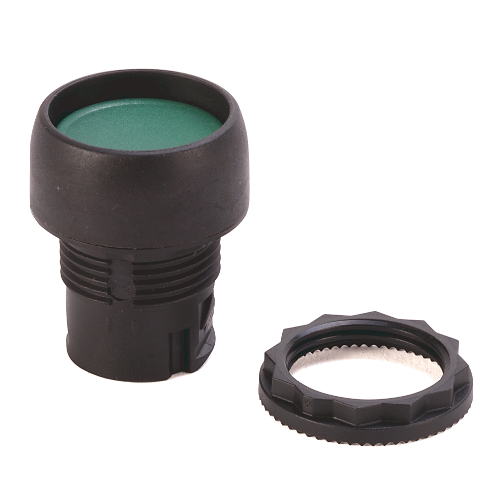 Product image for Pushbutton flush non-Illuminated momentary green