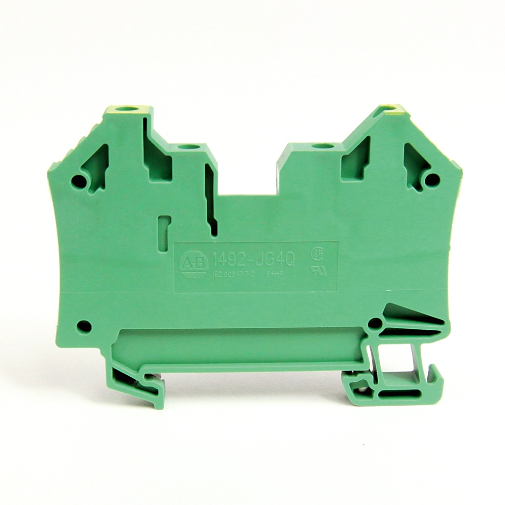 Product image for Grounding terminal block feed-through grn/yel